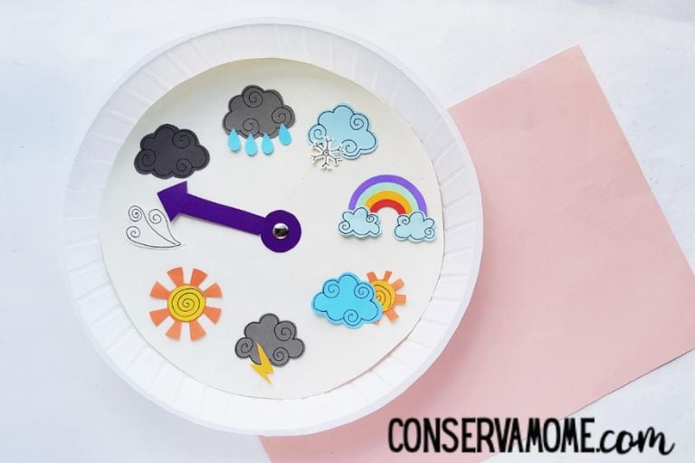 weather craft paper plate