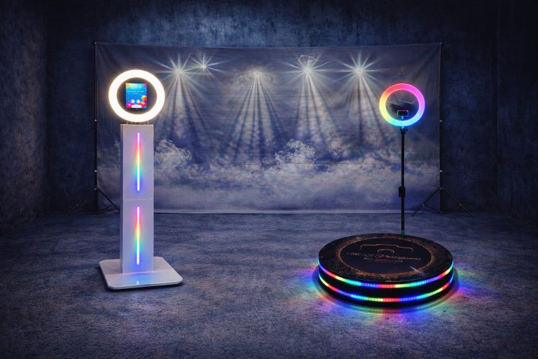 freestanding photo booth & 360 photo booth event hire