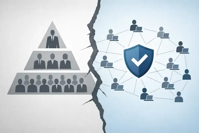 Cломали корпоративную пирамиду: ИИ изображение