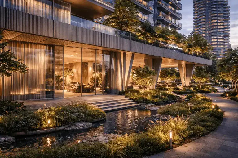 Архитектурный прагматизм: ИИ изображение архитектуры будущего