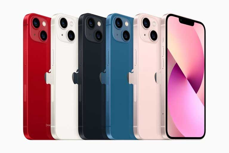Менее дорогие модели iPhone 13 представлены в пяти цветах Менее дорогие модели iPhone 13 представлены в пяти цветах