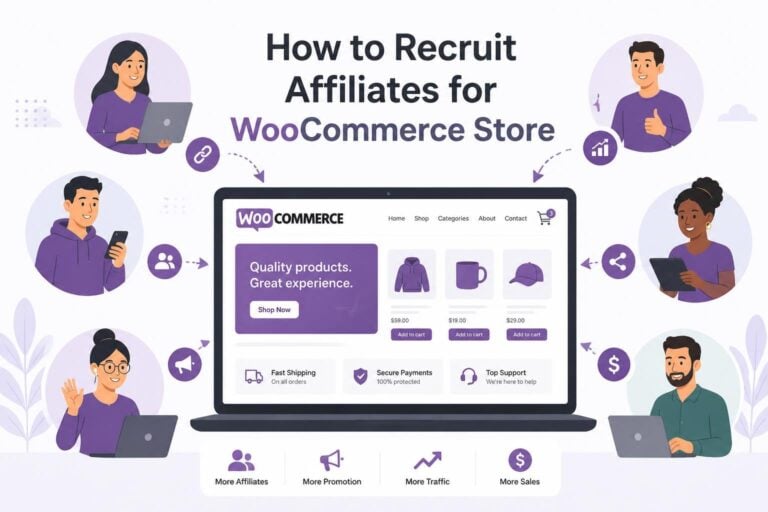 recruit affiliates for WooCommerce