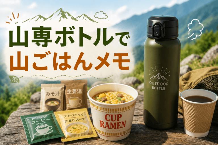 山専ボトルで山ごはん