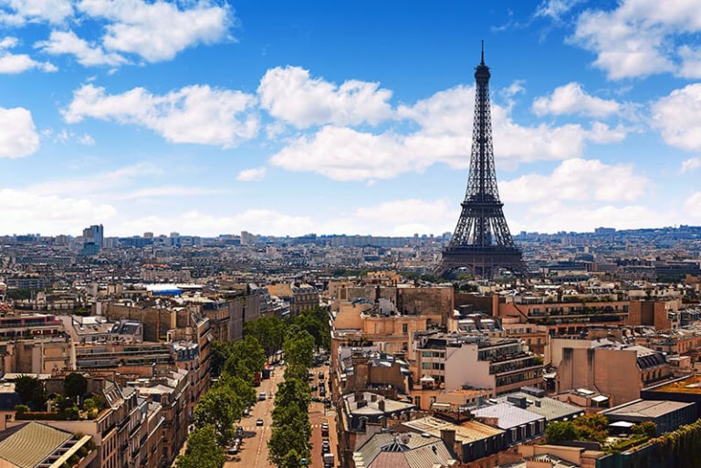 Rooftop view of Paris