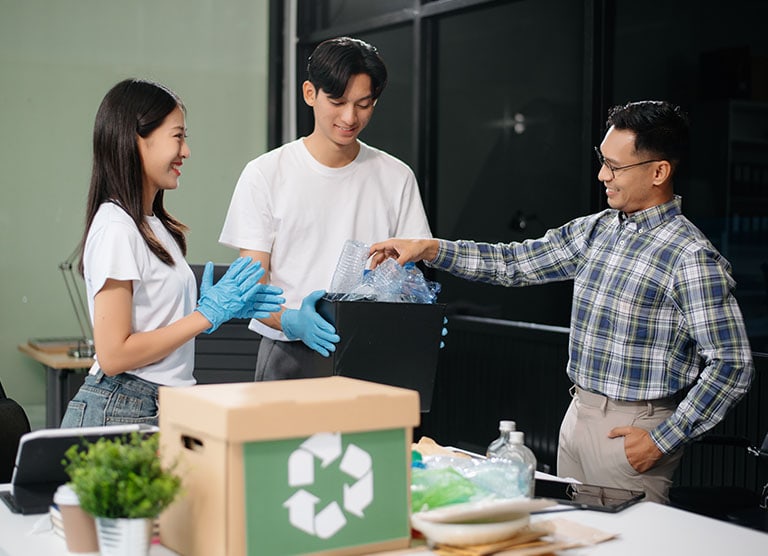 Environment impact of workplace habits