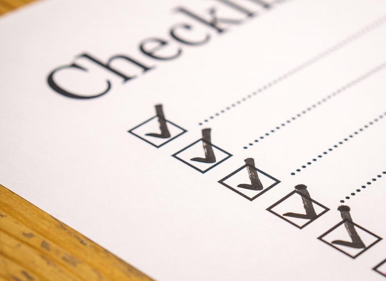 Move in checklist.