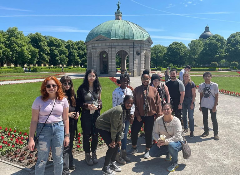 A group enjoying a sunny day in Germany