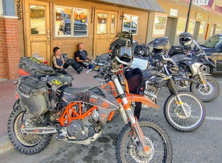 Motorcycle Riders resting