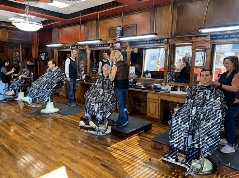Walt Moss Barber Shop inside