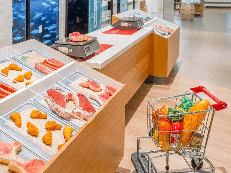 Please touch museum grocery exhibit