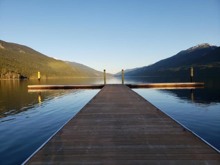 dock on trout lake