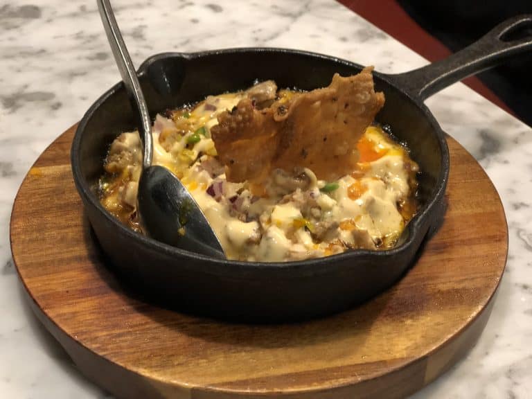 Chicken sisig Romulo Cafe London