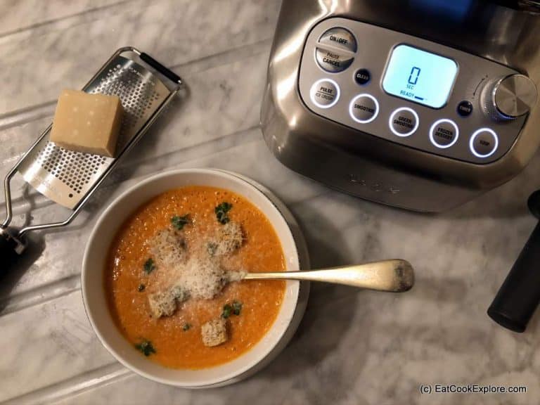 Make tomato soup in a Super Q blender