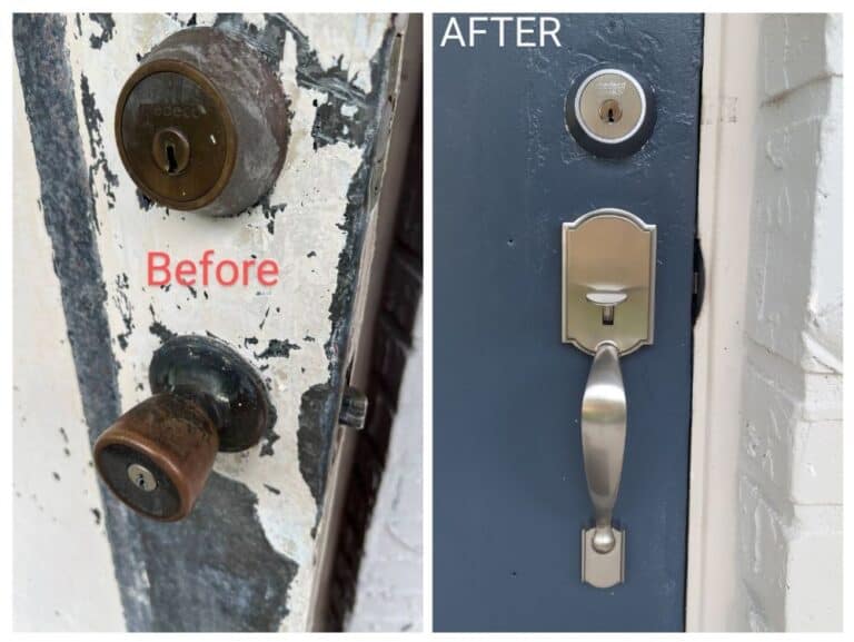 before and after locks