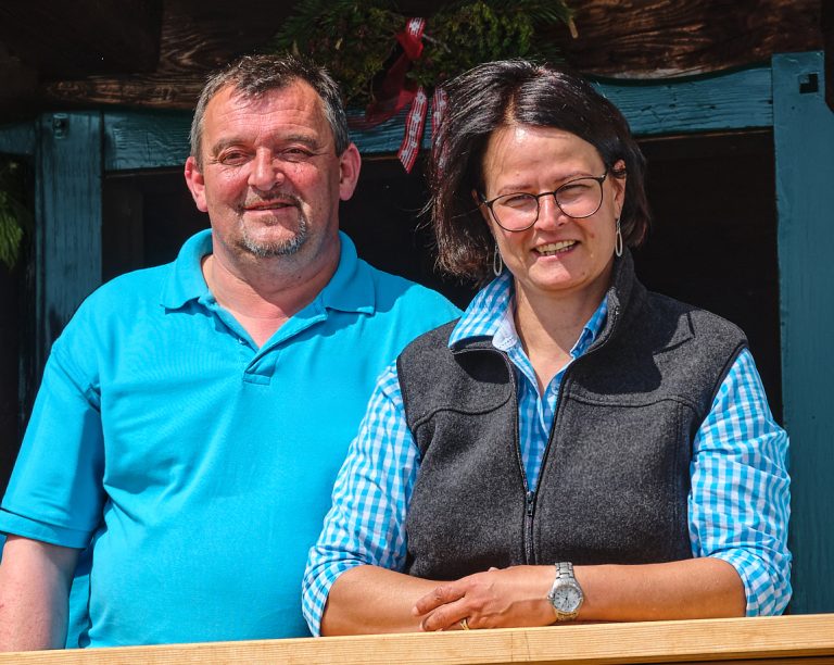 Die Hüttenwirtsleute Elke und Kurt