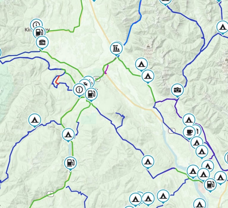 Kimberly BC is a destination hub for cruiser ADV and dual sport motorcycle adventures to ride paved and gravel routes.