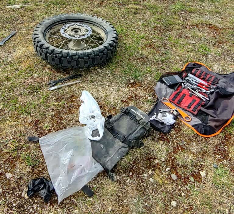 motorcycle tool kit flat tire