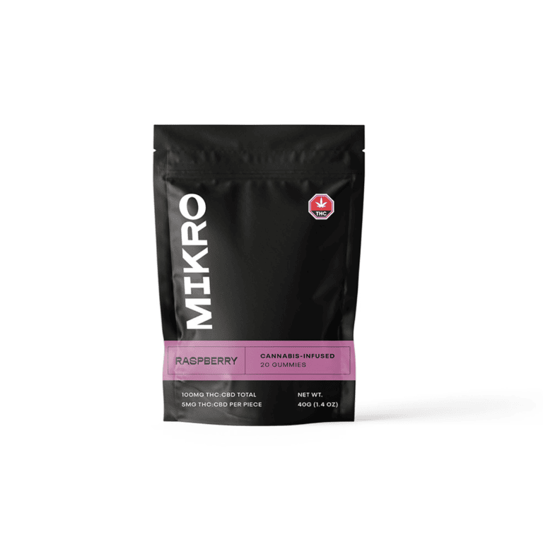 Mikro – Raspberry 1-1 Gummies 100mg