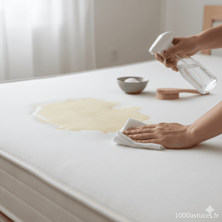 Nettoyer un matelas taché d’urine naturellement : des astuces douces pour un lit sain