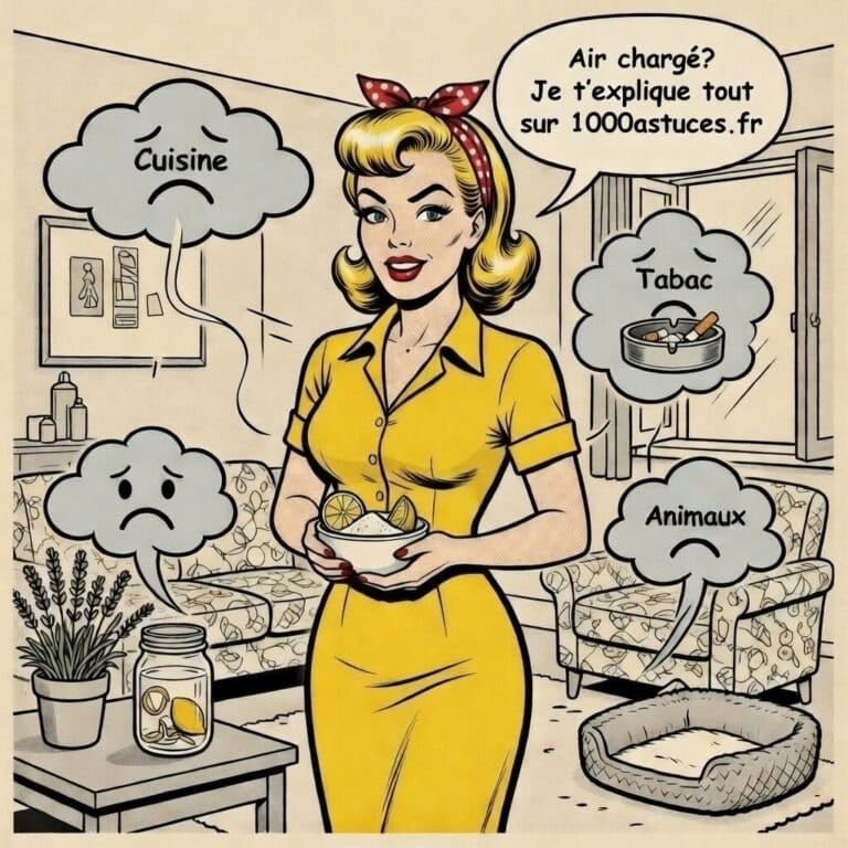 Un air vicié dans la maison . Un peu de bicarbonate et d'agrumes pour désodoriser.