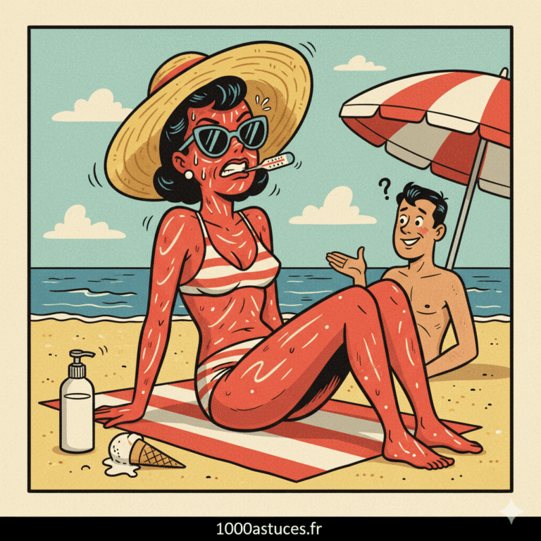 Un coup de soleil ? Découvrez des solutions naturelles pour apaiser la peau, réduire la douleur et accélérer la réparation cutanée. Des remèdes simples et efficaces vous attendent sur 1000astuces.fr. #coupdesoleil #soinsnaturels #peau #été #astucesanté #bienêtre
