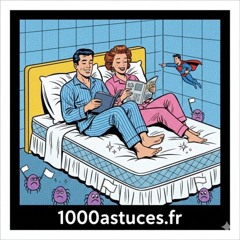un couple se repose sur un matelas propre et sain . Astuces pour desinfecter naturelllement un matelas. 1000astuces.fr