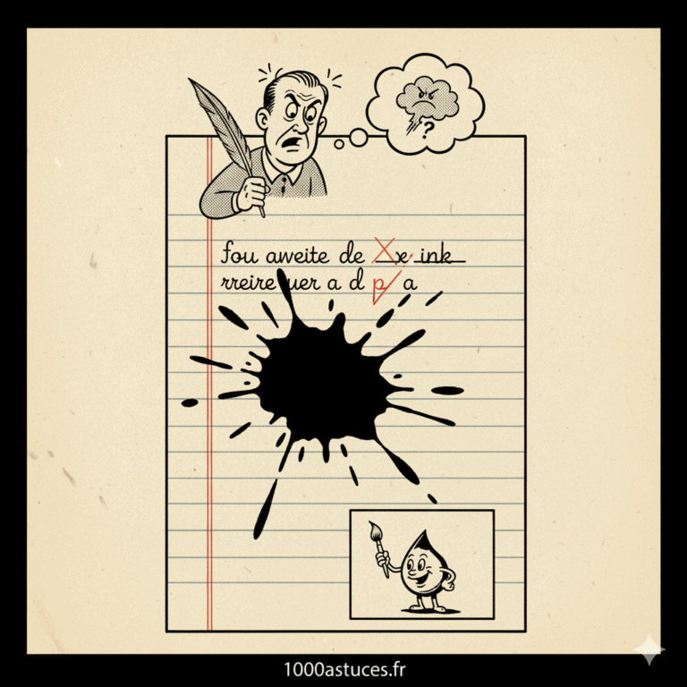 Une tache d’encre sur du papier ou un document important ? Découvrez une astuce simple pour l’atténuer ou l’effacer sans abîmer le support. Toutes les étapes sont sur 1000astuces.fr. #encre #papier #tache #astucesmaison #bureau