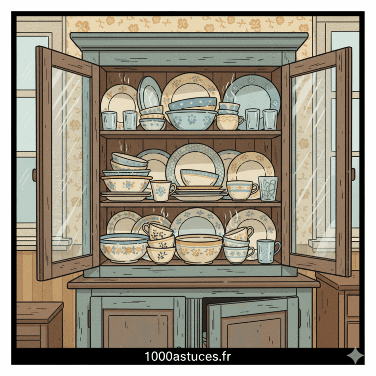 Envie d’une vaisselle propre et brillante sans produits chimiques ? Découvrez des astuces naturelles pour dégraisser, désinfecter et entretenir votre vaisselle au quotidien. Toutes les méthodes sont sur 1000astuces.fr. #vaisselle #nettoyage #cuisine #astucesmaison #naturel #hygiène