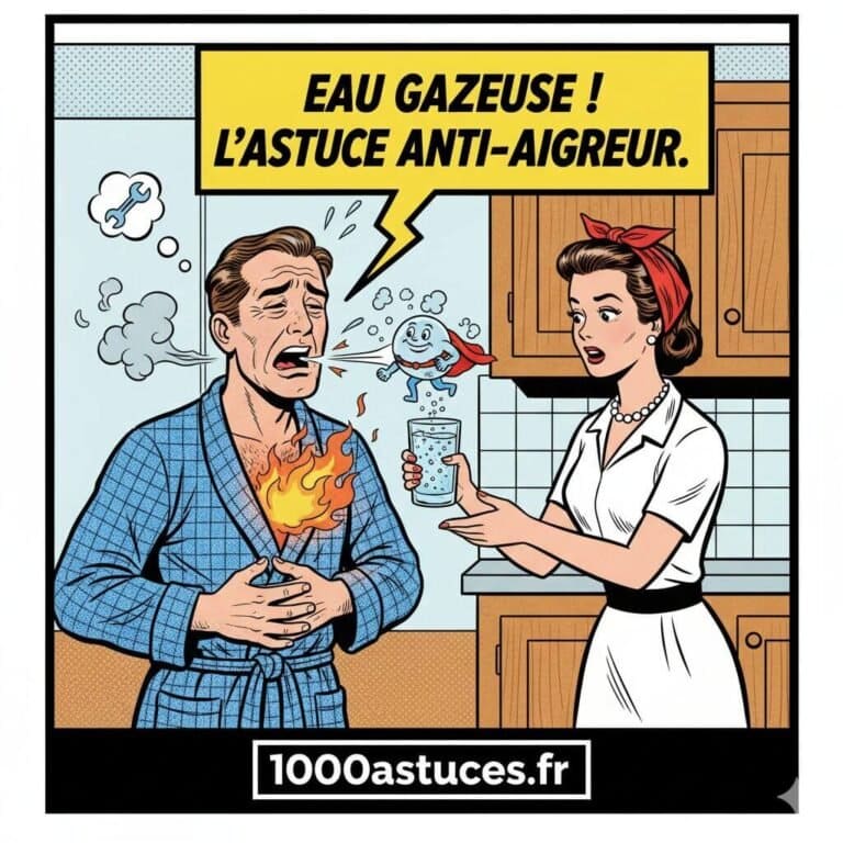 Des aigreurs d’estomac après un repas ? L’eau gazeuse peut aider à apaiser l’acidité et améliorer la digestion. Découvrez comment l’utiliser sur 1000astuces.fr. #aigreurs #digestion #santé #eaugazeuse #astucesnaturelles