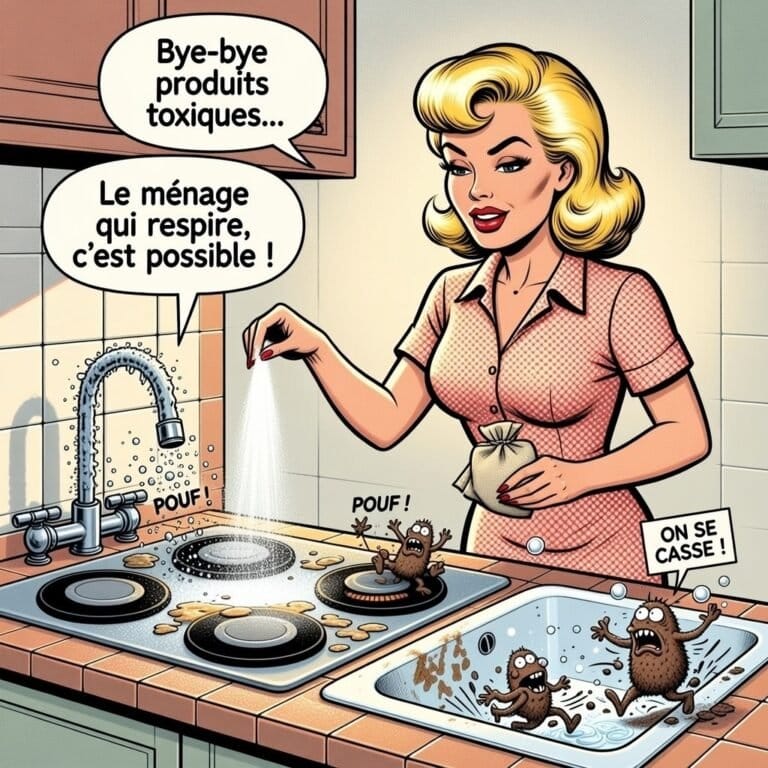 Mina pop utilise du bicarbonate ( baking soda) pour nettoyer son plan de travail