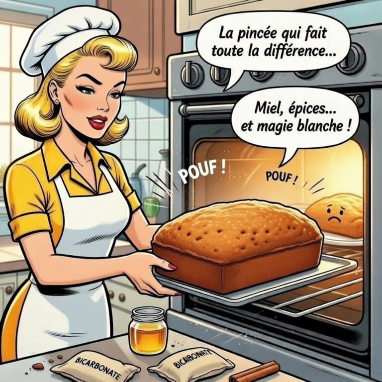 Mina pop sort un magnique pain d'epices du four grace au bicarbonate