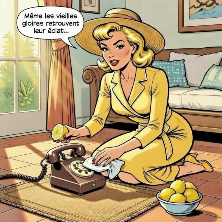 Mina Pop utilise du citron pour rénover du plastique et du métal .