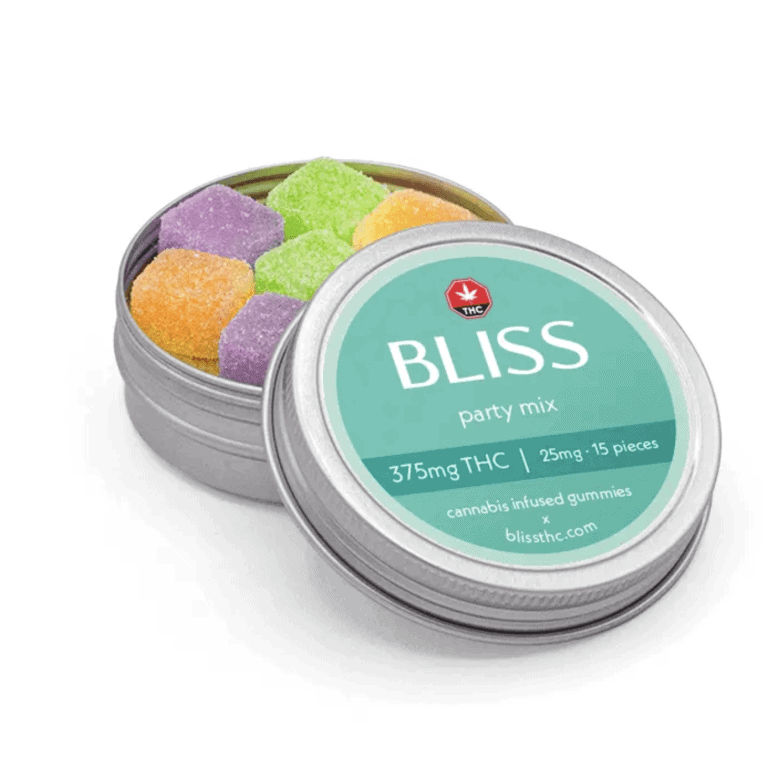 Bliss Party Mix THC Gummies - 375mg THC (15 x 25mg/piece)