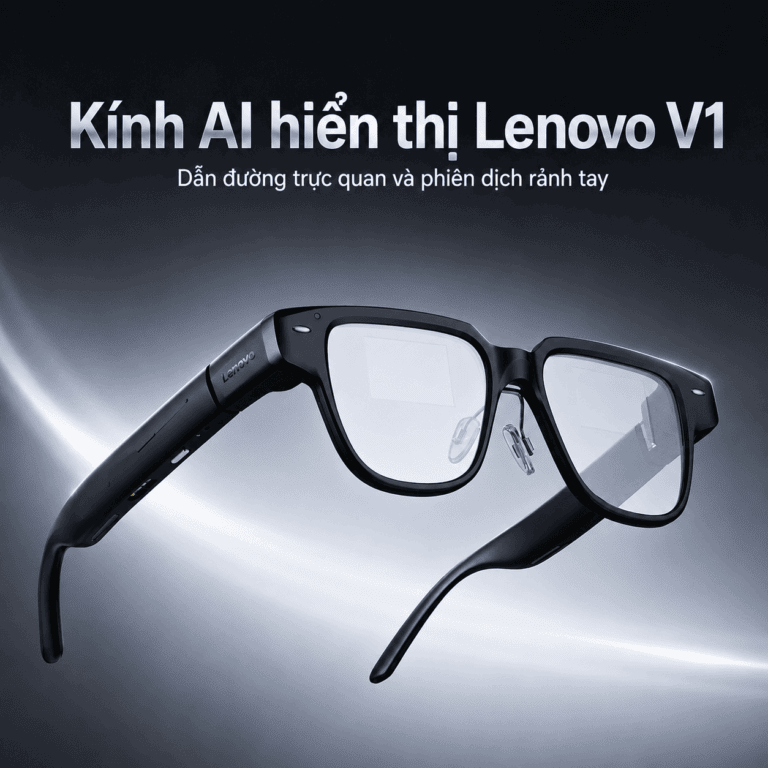 Kính AI hiển thị Lenovo V1 – Dẫn đường trực quan và phiên dịch rảnh tay