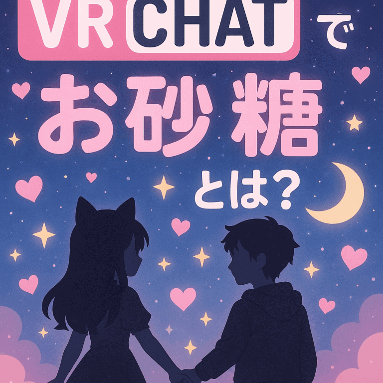 VRChatの「お砂糖」って何？聞きたくても聞けない基本を解説します