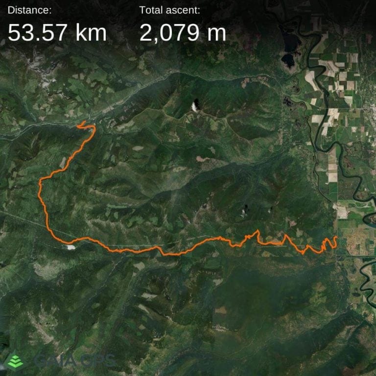 Map of boundary Lake bypass motorcycle route