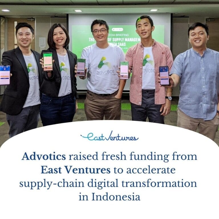 Advotics Supply Chain Startup Receives Investment from East Ventures (source: special) Advotics Supply Chain Startup Receives Investment from East Ventures
