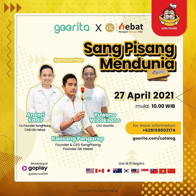 Kaesang Invites Goorita to Export Sang Pisang to 10 Countries (source: special) Kaesang Invites Goorita to Export Sang Pisang to 10 Countries