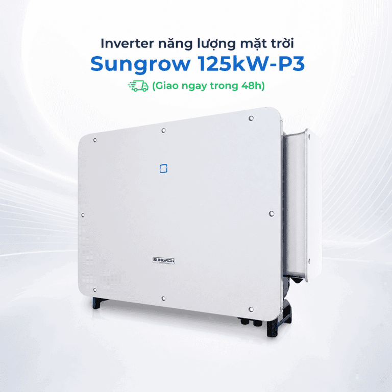 Cận cảnh biến tần hòa lưới Sungrow 125kW (SG125CX-P3) phân phối chính thức bởi XBSolar - Top 4 nhà phân phối tại VN.