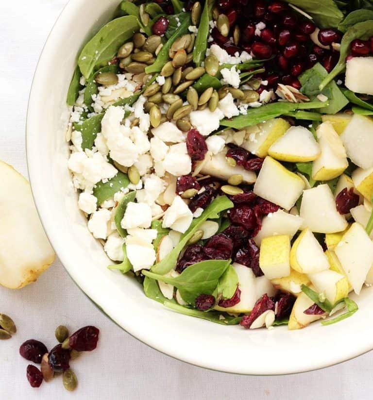 Pear, Pomegranate and Pumpkin Seed Salad