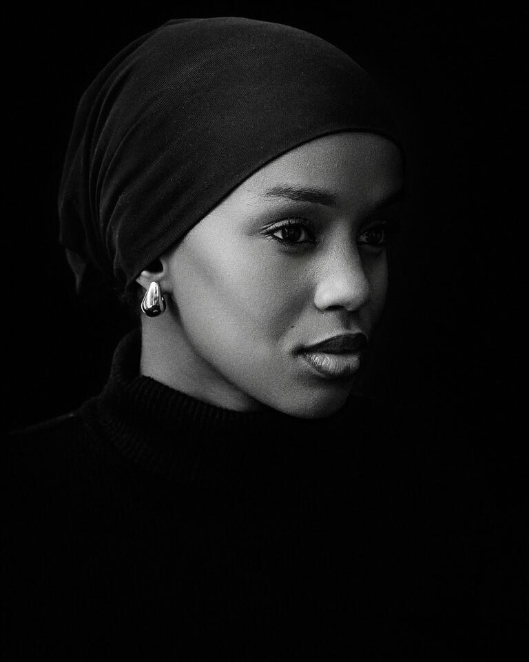 Portrait de Ishtali réalisé en studio pour l'agence IMM