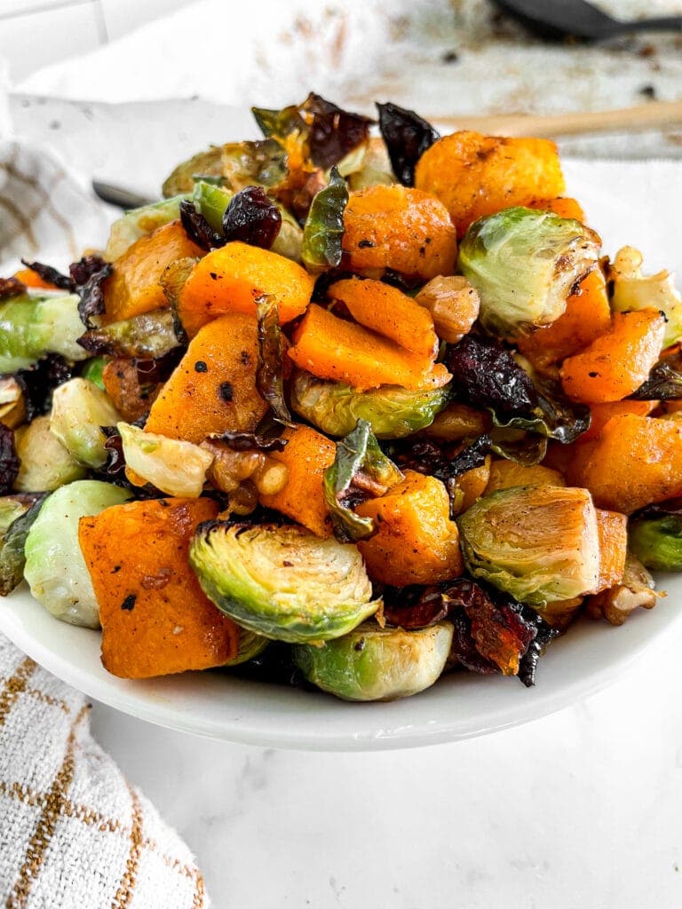 butternut squash and brussel sprouts 1
