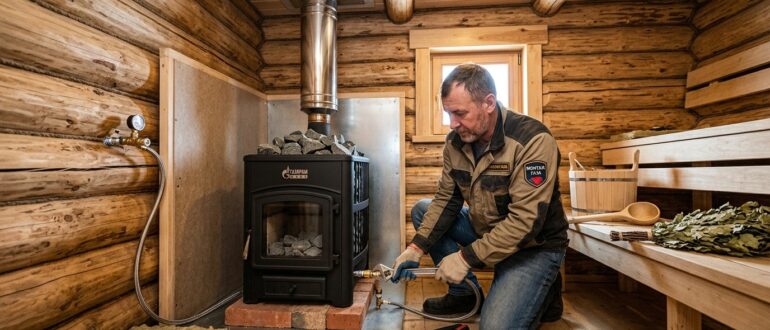 Газовая печь для бани: что это и как она работает
