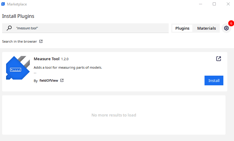 cura measure tool plugin installation