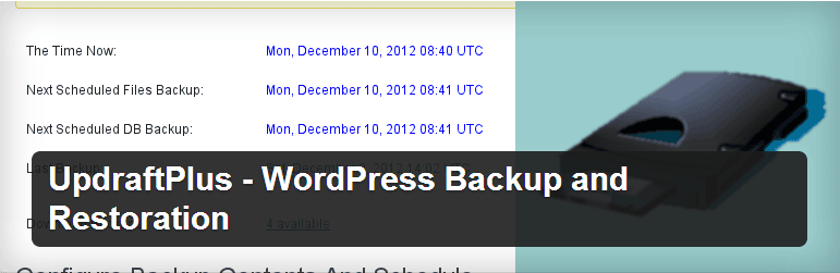 WordPress UpdraftPlus Plugin