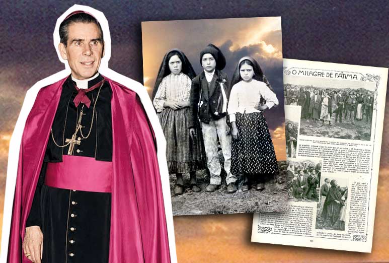 Arcybiskup Sheen, dzieci fatimskie i gazeta opisująca objawienia z tamtego czasu