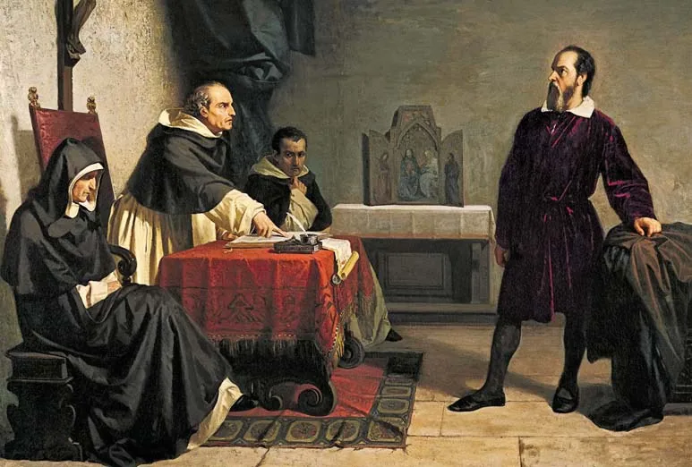 Obraz ukazujący sprawę Galileusza