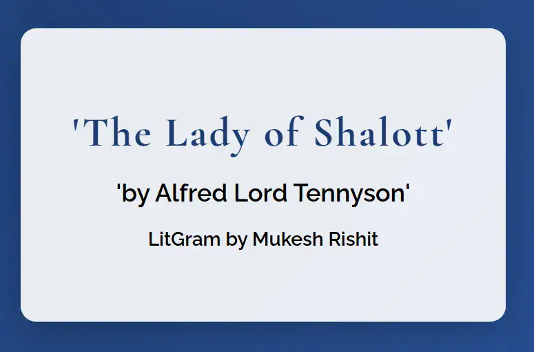 The Lady of Shalott
