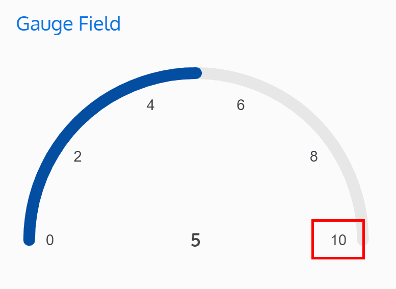 Screenshot of a gauge field's minimum value