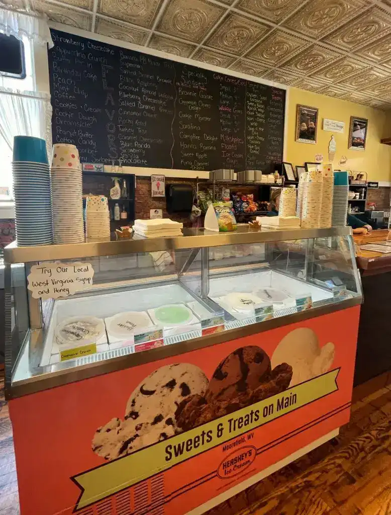 Sweets on Main Ice cream Moorefield West Virginia